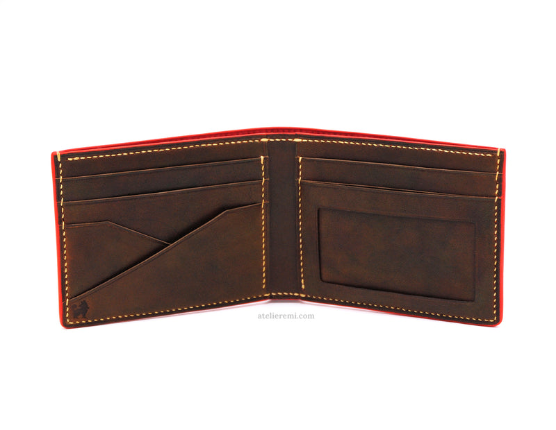 No. W01C | Classic Bifold Wallet (Cowhide Lined Interior)