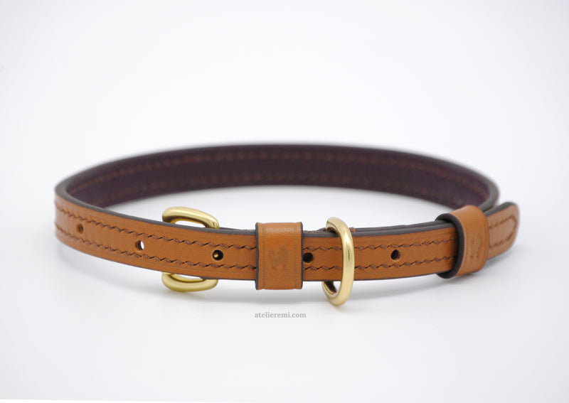 No. P04C - 13MM Dapper Dog Collar (Cowhide Lined Interior)