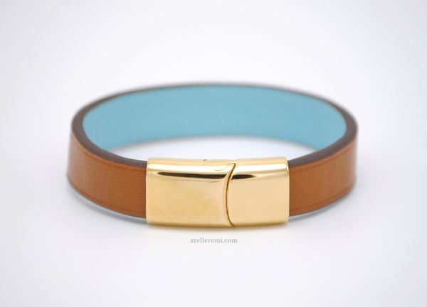 No. B03G | Minimalist Bracelet (Goatskin Lined Interior)